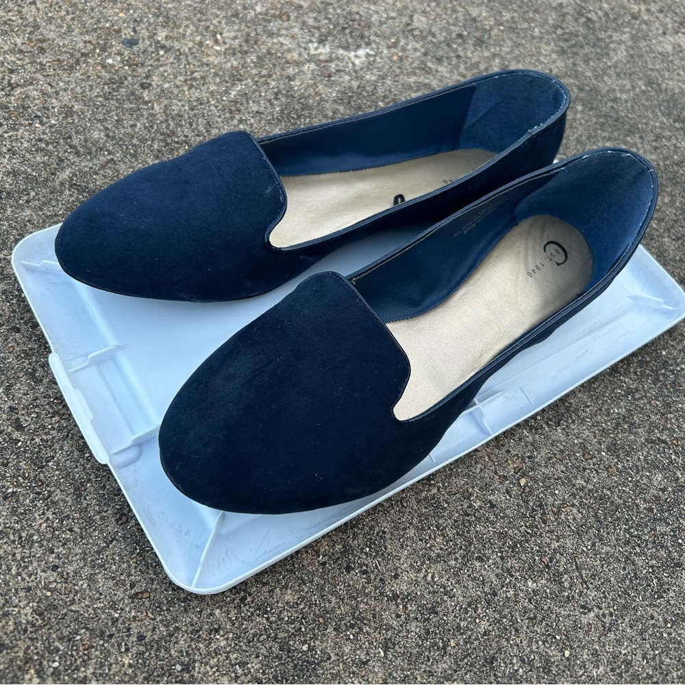 Women's Navy Loafers